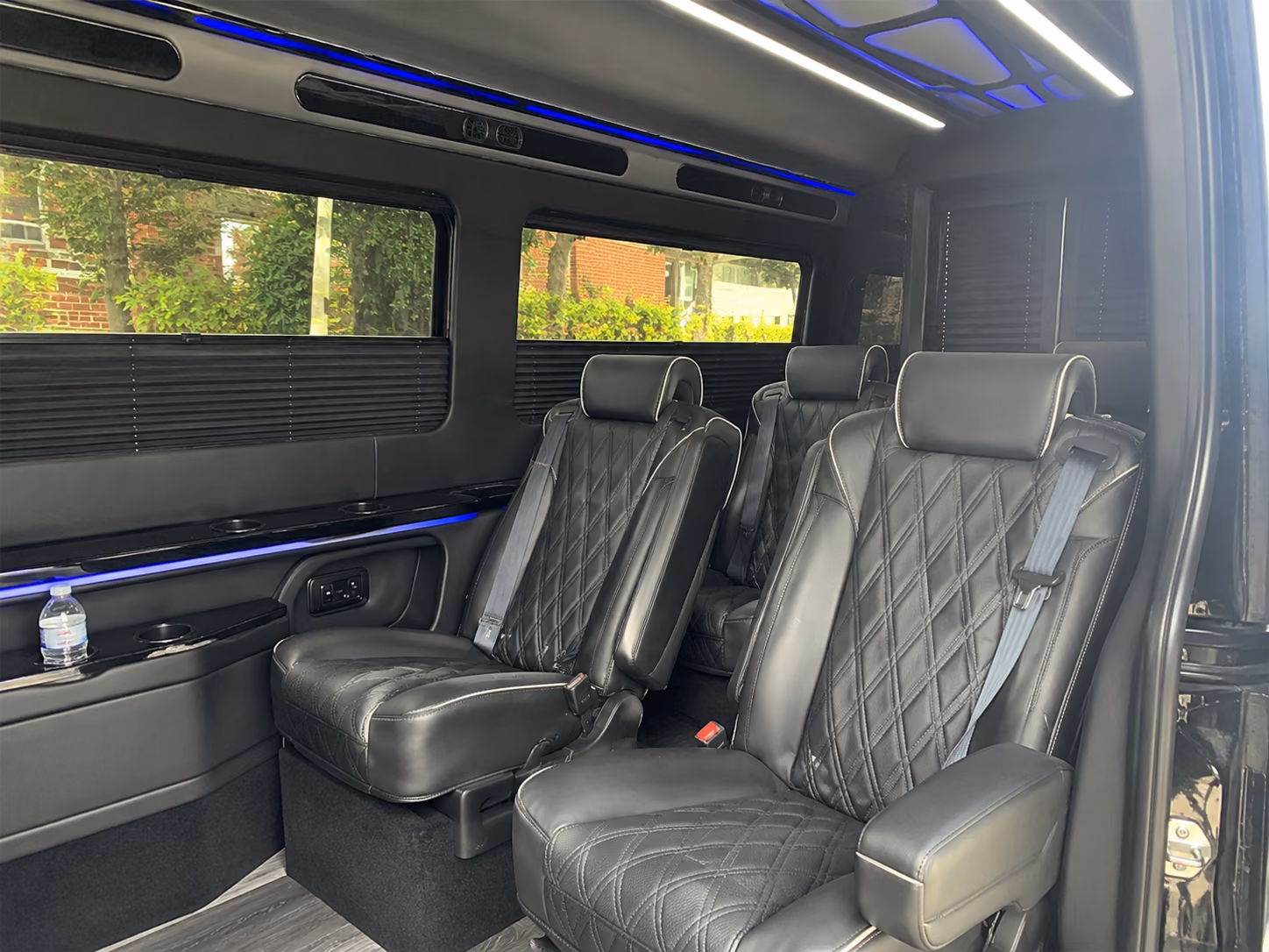 visalia 10 passenger sprinter van inside