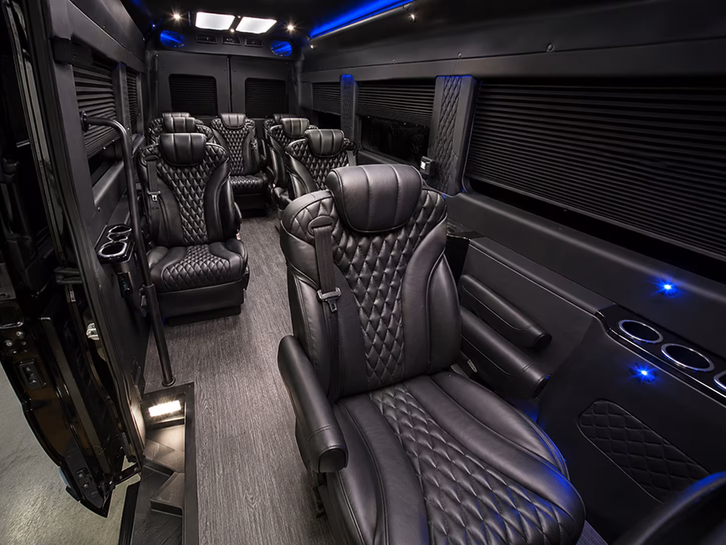 visalia 12 passenger sprinter van interior