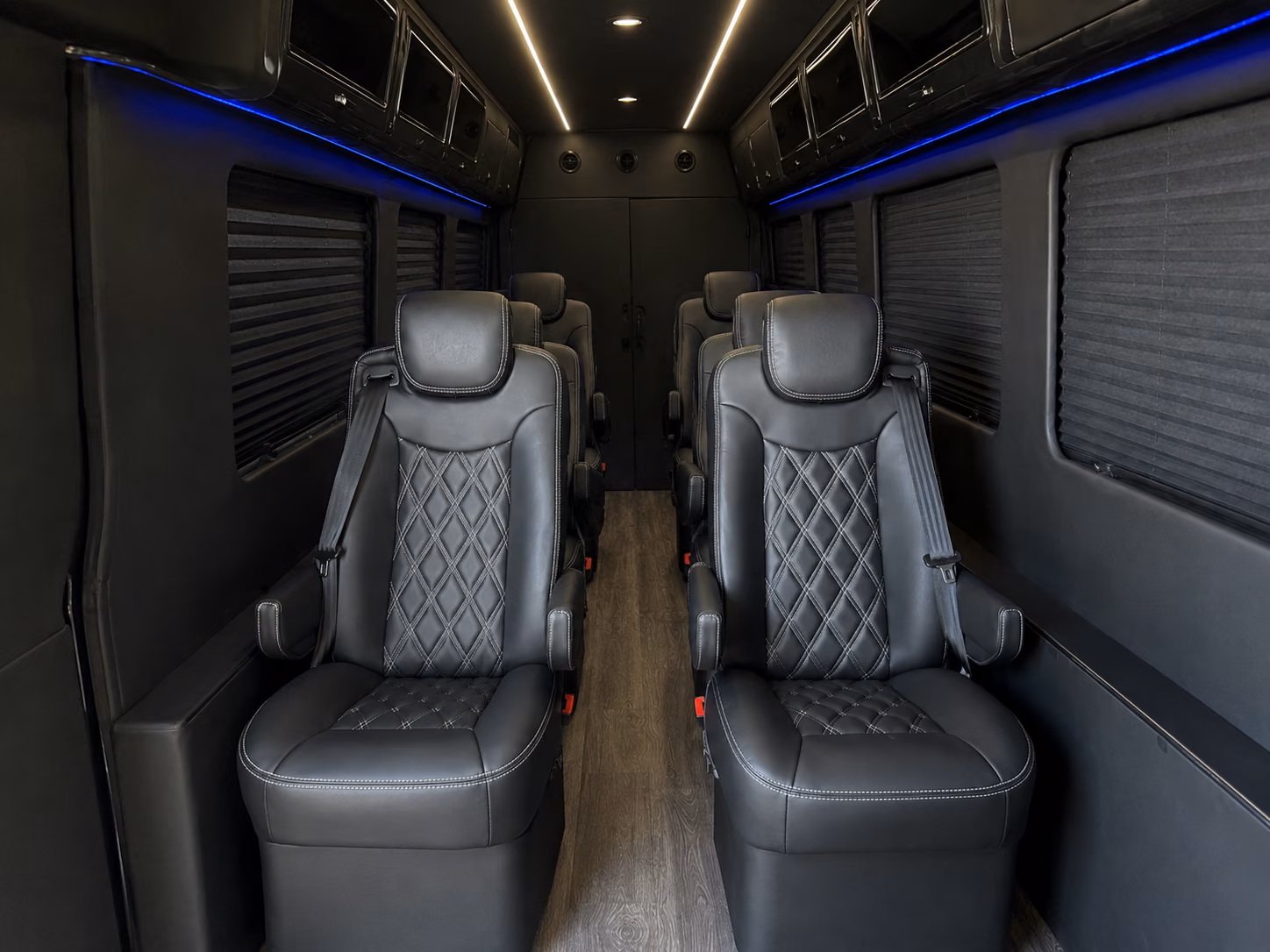 visalia 15 passenger sprinter van interior