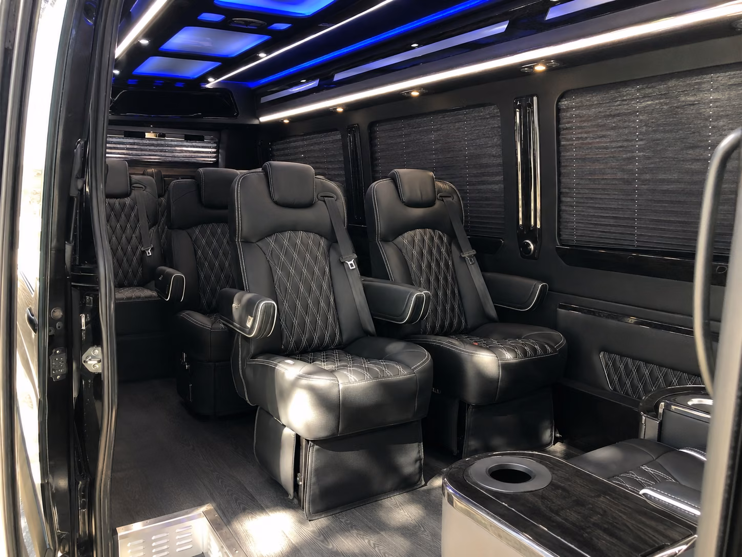 visalia 20 passenger sprinter van interior