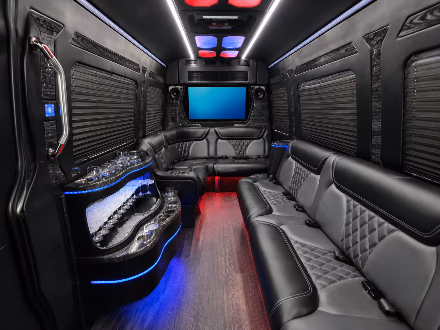 visalia sprinter limousine inside
