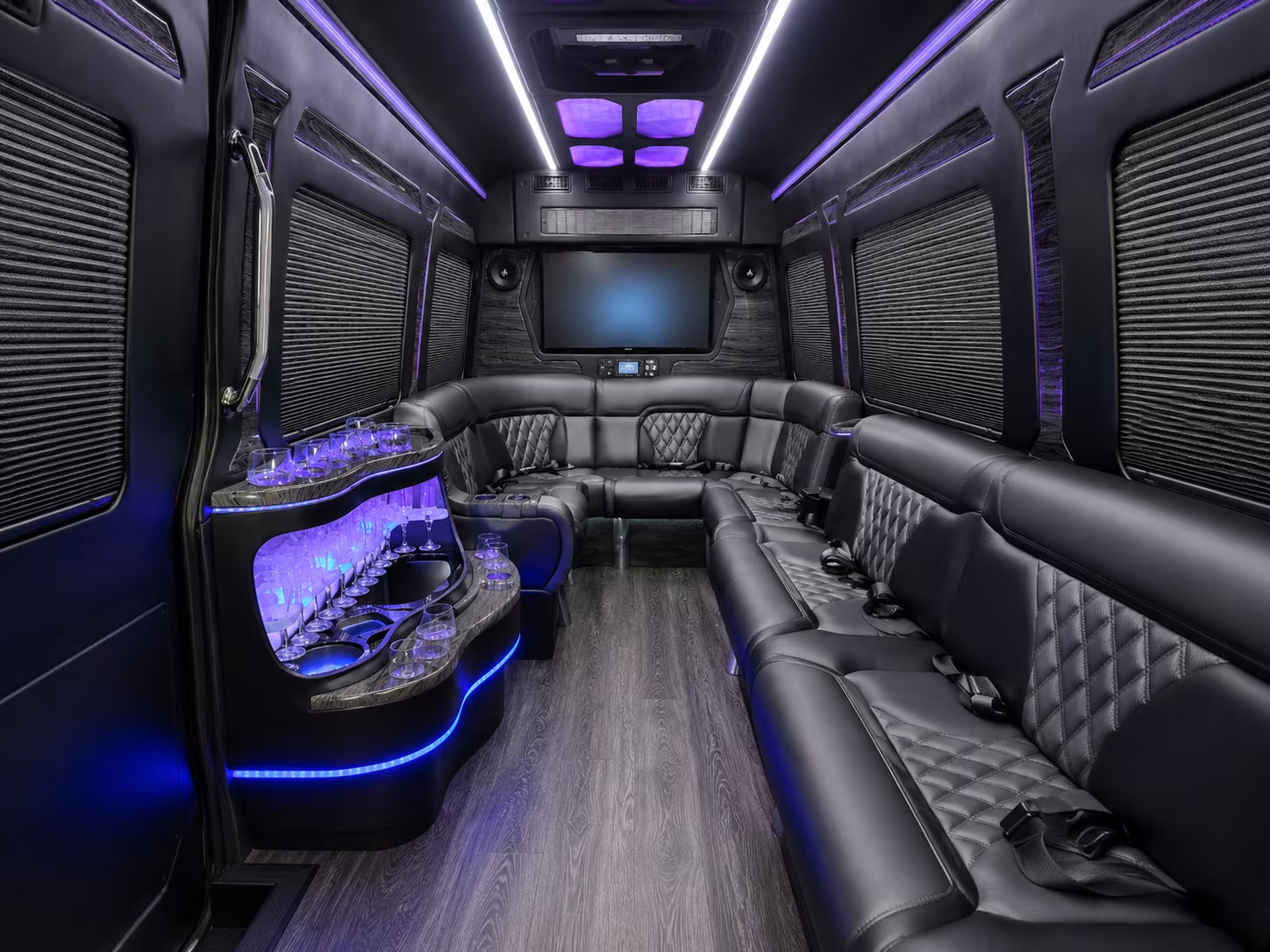 visalia sprinter limousine interior
